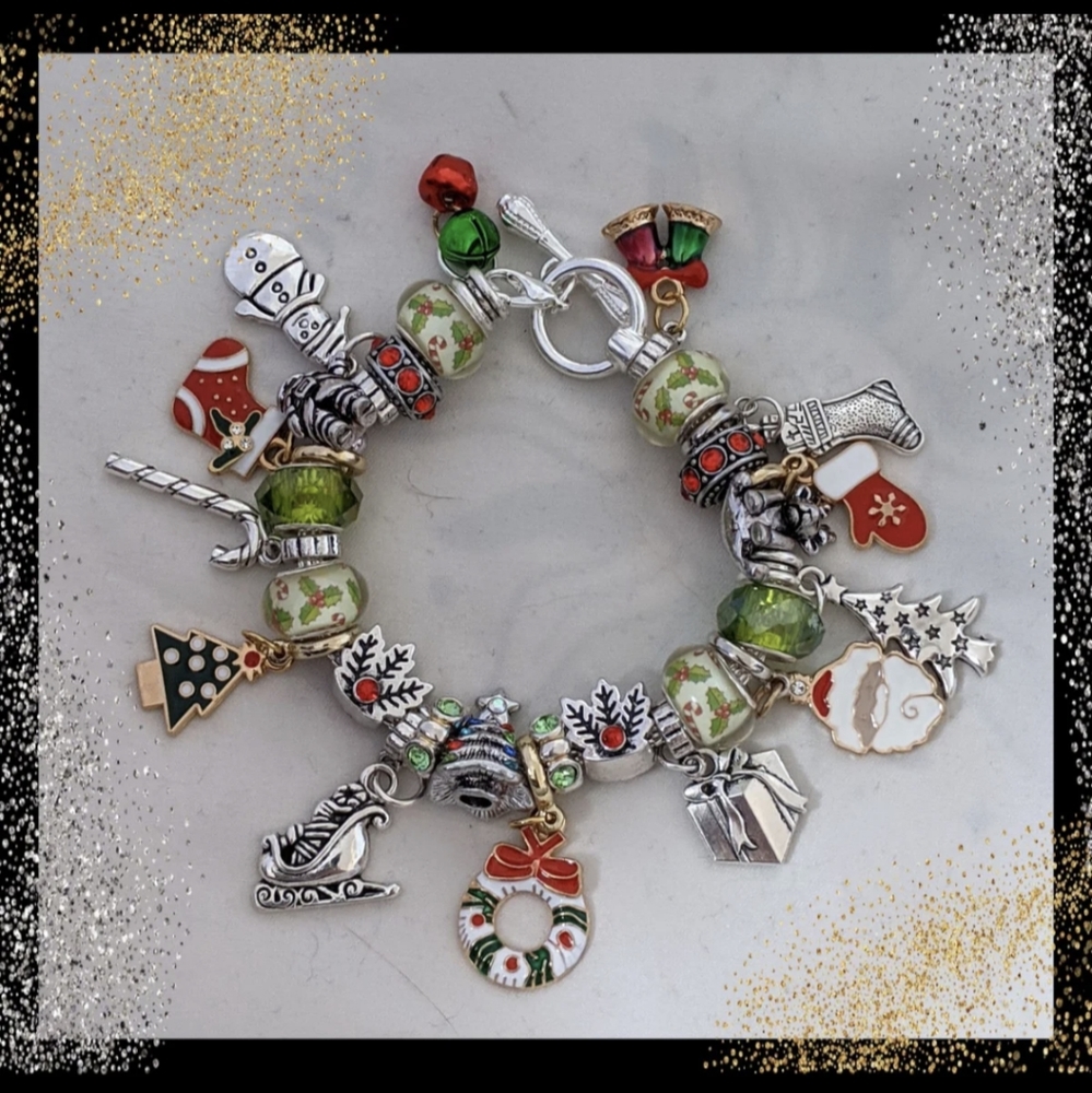 Deck the Halls with Boughs of Holly Bracelets